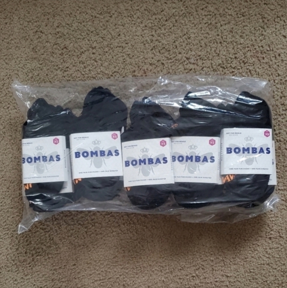 Bombas Black Ankle Socks 10-Pack